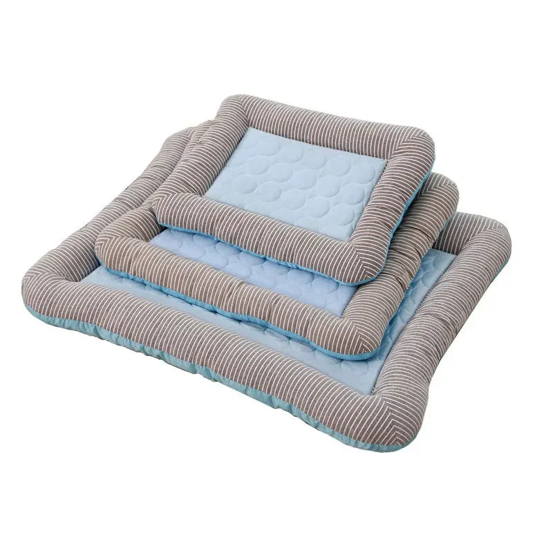 Cooling Pad Bed for Dogs and Cats- Cool Mat Pet Blanket Ice Silk Material Soft for Summer