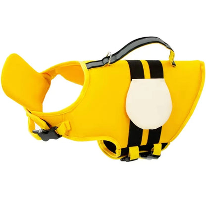Bee Design Dog Life Jacket - Summer Buoyancy Swim Vest for Small/Medium Dogs, Adjustable & Reflective Pet Safety Gear