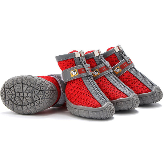 Dog Shoes for Large Dogs Medium Dog Boots Paw Protectors For Winter Snowy Day Summer Hot Pavement Waterproof Anti Slip Sole