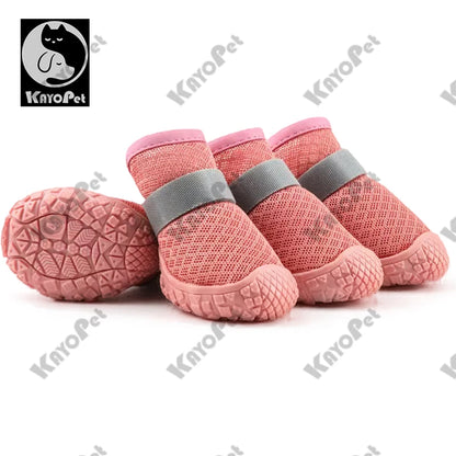 Dog Shoes for Small Dogs Breathable waterproof Dog Boots Paw Protectors for Summer Hot Pavement Winter Snowy Anti Slip Puppy