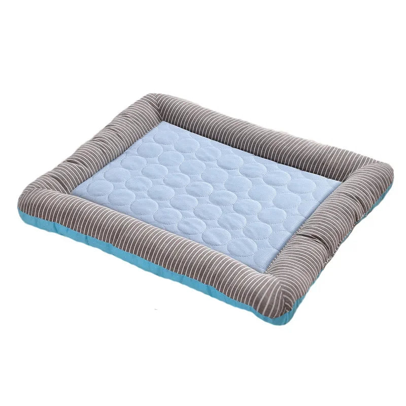 Cooling Pad Bed for Dogs and Cats- Cool Mat Pet Blanket Ice Silk Material Soft for Summer