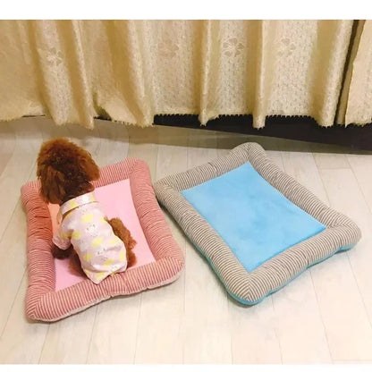 Cooling Pad Bed for Dogs and Cats- Cool Mat Pet Blanket Ice Silk Material Soft for Summer