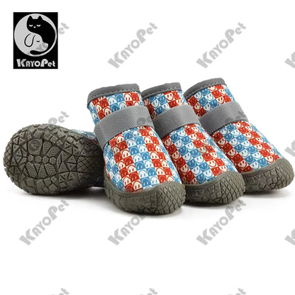 Dog Shoes for Small Dogs Breathable waterproof Dog Boots Paw Protectors for Summer Hot Pavement Winter Snowy Anti Slip Puppy