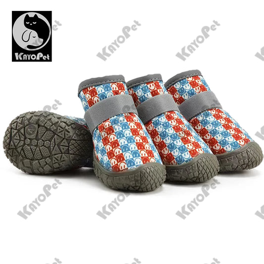 Dog Shoes for Small Dogs Breathable waterproof Dog Boots Paw Protectors for Summer Hot Pavement Winter Snowy Anti Slip Puppy
