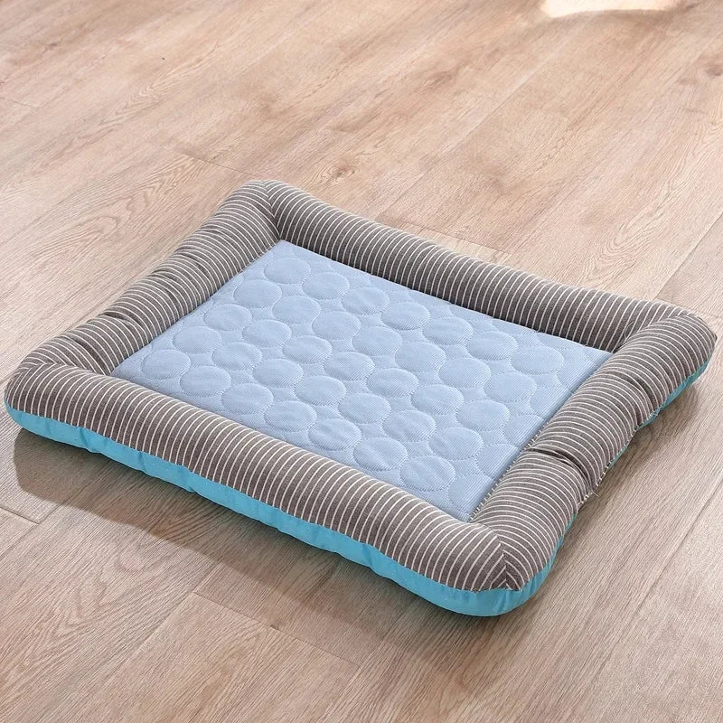 Cooling Pad Bed for Dogs and Cats- Cool Mat Pet Blanket Ice Silk Material Soft for Summer