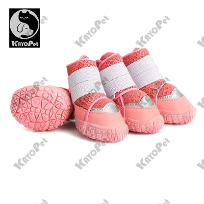 Dog Shoes for Small Dogs Breathable waterproof Dog Boots Paw Protectors for Summer Hot Pavement Winter Snowy Anti Slip Puppy