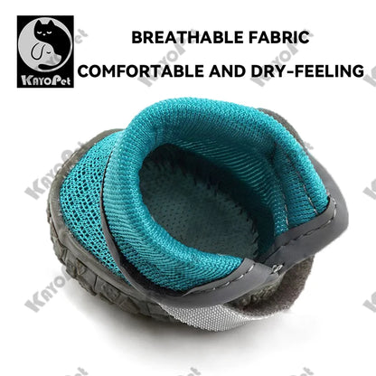 Dog Shoes for Small Dogs Breathable waterproof Dog Boots Paw Protectors for Summer Hot Pavement Winter Snowy Anti Slip Puppy
