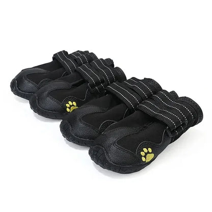 Waterproof Dog Shoes Anti-Slip Rubber Dog Booties for Summer Hot Pavement Winter Snow Dog Boots Paw Protector Reflective.