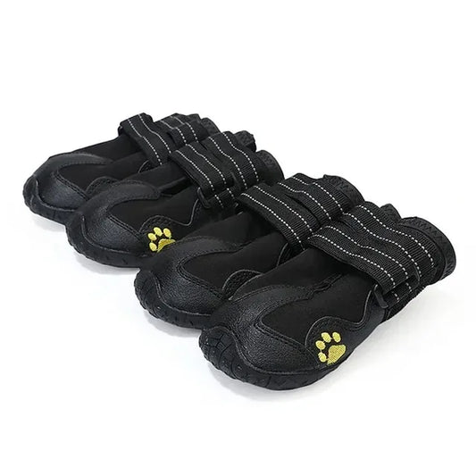 Waterproof Dog Shoes Anti-Slip Rubber Dog Booties for Summer Hot Pavement Winter Snow Dog Boots Paw Protector Reflective.