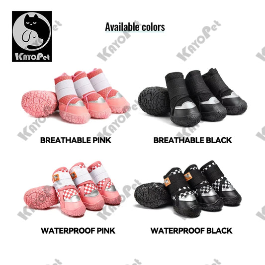 Dog Shoes for Small Dogs Breathable waterproof Dog Boots Paw Protectors for Summer Hot Pavement Winter Snowy Anti Slip Puppy
