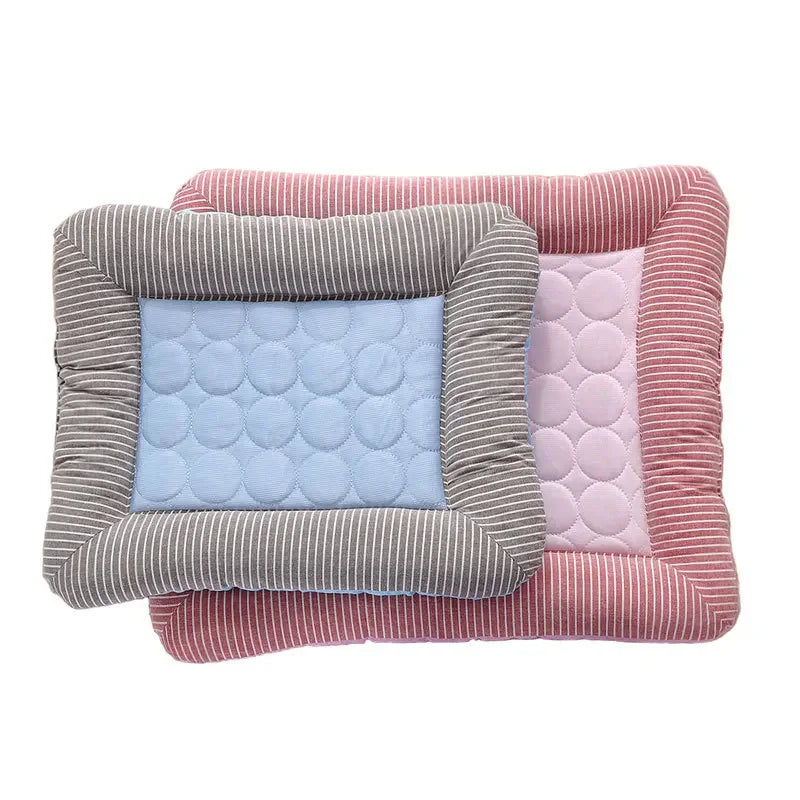 Cooling Pad Bed for Dogs and Cats- Cool Mat Pet Blanket Ice Silk Material Soft for Summer
