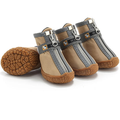 Dog Shoes for Large Dogs Medium Dog Boots Paw Protectors For Winter Snowy Day Summer Hot Pavement Waterproof Anti Slip Sole