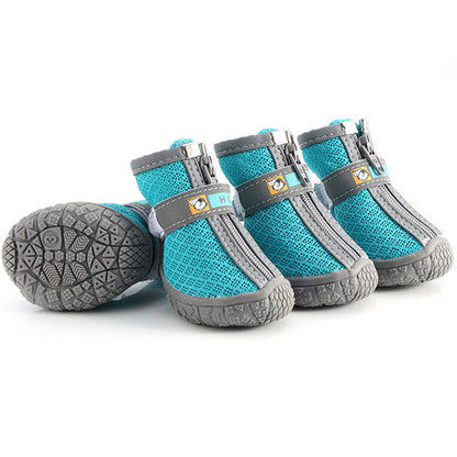Dog Shoes for Large Dogs Medium Dog Boots Paw Protectors For Winter Snowy Day Summer Hot Pavement Waterproof Anti Slip Sole