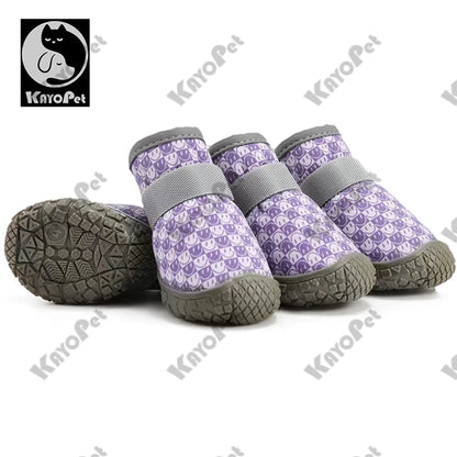 Dog Shoes for Small Dogs Breathable waterproof Dog Boots Paw Protectors for Summer Hot Pavement Winter Snowy Anti Slip Puppy